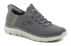 Skechers 2324587-CHAR šedé pánské Slip-in polobotky