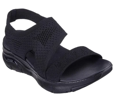 Skechers Arch Fit Brightest Day W black 2025 dámské sandály POUZE Velikost EU 37 (VÝPRODEJ)