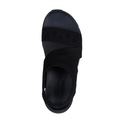 Skechers Arch Fit Brightest Day W black 2025 dámské sandály POUZE Velikost EU 37 (VÝPRODEJ)