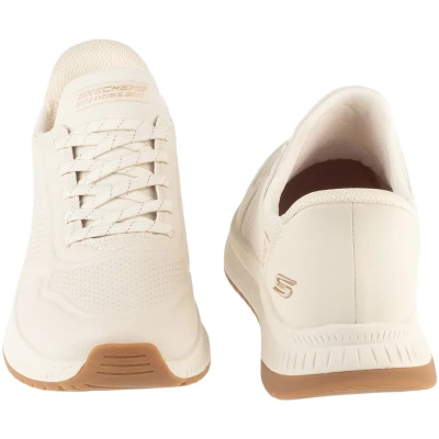 Skechers Bobs Squad 4 Key Look Slip-Ins W beige dámské tenisky