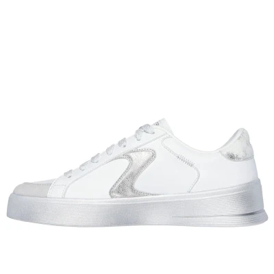 Skechers Hiland Quite Chic white/silver dámské tenisky