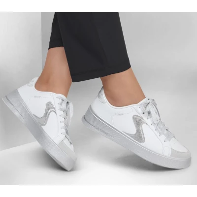 Skechers Hiland Quite Chic white/silver dámské tenisky