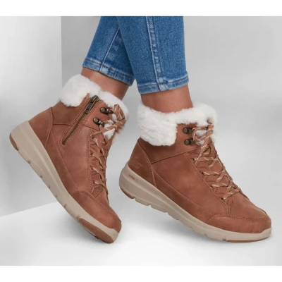 Skechers On-The-Go Glacial Ultra Cozyly chestnut dámské zimní boty
