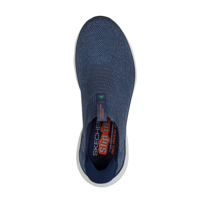 Skechers Relaxed Fit Edgeride Commissioner Slip-Ins M navy/orange pánské tenisky