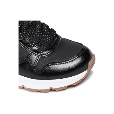 Skechers Uno Cozy On Air black/gold dětské zimní boty