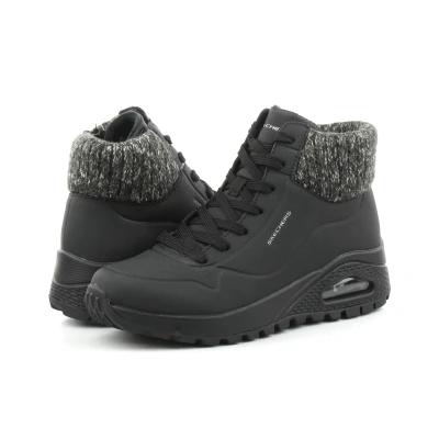 Skechers Uno Rugged Darling Daze black/black dámské zimní boty