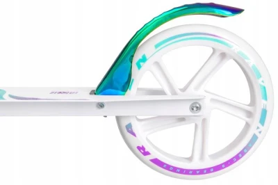 Raven Celia White Neo Chrome ABEC9 200mm s ruční brzdou