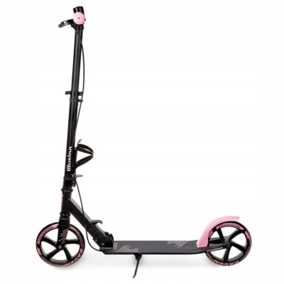 Raven Illusion pink 200mm skládací koloběžka s ruční brzdou