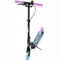 Raven Pastelle BLACK/PINK 145 mm koloběžka s ruční brzdou a odpružením