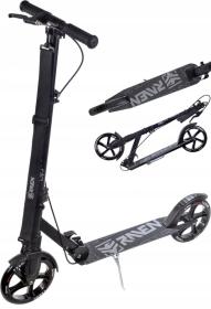 Raven Straight PRO black 200 mm skládací odpružená koloběžka s ruční brzdou Raven Straight PRO black 200 mm skládací odpružená koloběžka s ruční brzdou