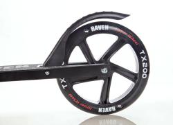 Raven Straight PRO black 200 mm skládací odpružená koloběžka s ruční brzdou