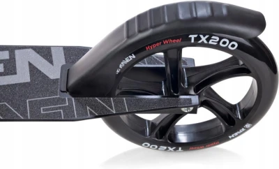 Raven Straight PRO black 200 mm skládací odpružená koloběžka s ruční brzdou