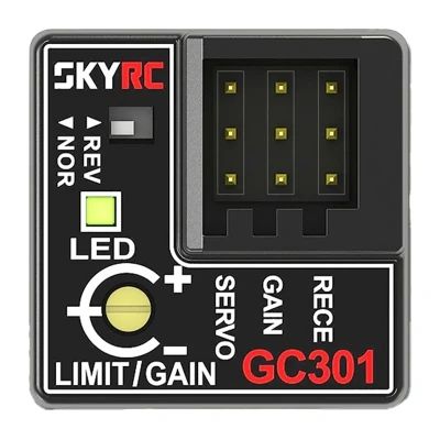 SkyRC Gyro GC301 černý gyroskop pro RC modely aut