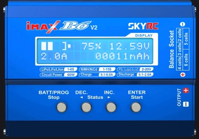 SkyRC iMax B6 V2 modrá nabíječka pro RC modely