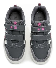 Cortina.be Slobby 171-0003-T1 šedo růžové dětské tenisky