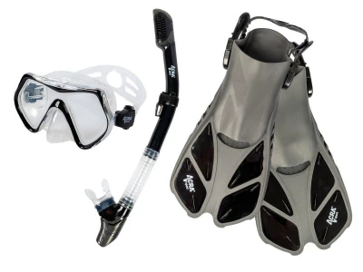 Šnorchlovací set 3 v 1, ČERNÝ, S/M, ploutve 36-41 Šnorchlovací set 3 v 1, ČERNÝ, S/M, ploutve 36-41