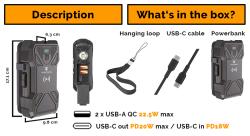VIKING Solární powerbanka TYR III