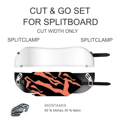 Splitboard Skins Cut Go MONTAMIX 160 mm