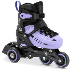 Spokey 4ONE 4v1 fialové dětské brusle