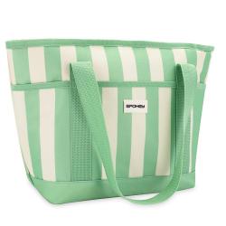 Spokey ACAPULCO Termotaška, 12 l, zelené pruhy Spokey ACAPULCO Termotaška, 12 l, zelené pruhy