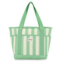 Spokey ACAPULCO Termotaška, 12 l, zelené pruhy