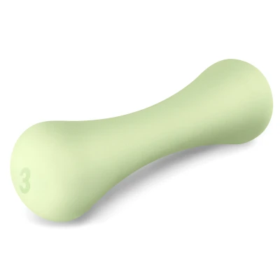 Spokey BONE světle zelená sada neoprenových činek 3 kg
