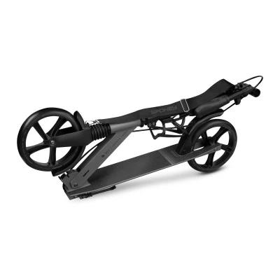 Spokey CITY FLOW PRO Koloběžka s ruční brzdou, kolečka 200 mm, šedá