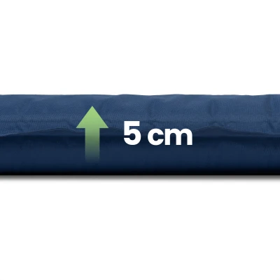 Spokey COUCH Samonafukovací karimatka, 200 x 66 x 5 cm, R-Value 5, tmavě modrá