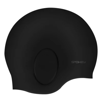 Spokey EARCAP černá silikonová plavecká čepice