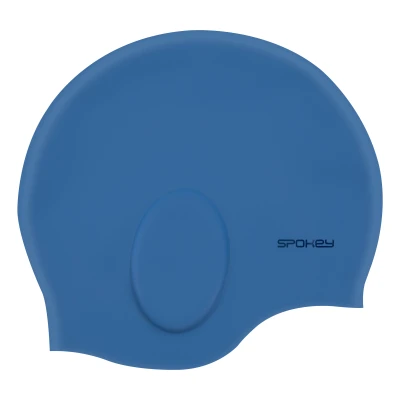 Spokey EARCAP tmavě modrá silikonová plavecká čepice