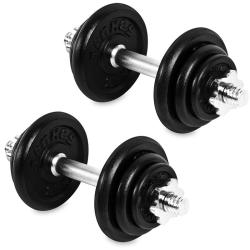 Spokey EGIR Sada jednoručních nakládacích činek, 2x 10,5 kg