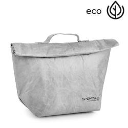 Spokey EKO FRIENDLY CARTA Termo obal na desiatu s pútkom, sivý, 20 x 12 x 30 cm