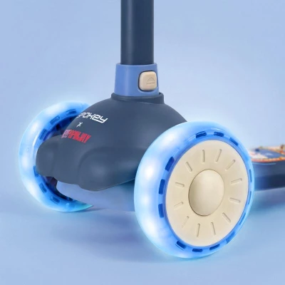 Spokey FIORI Skládací dětská tříkolová koloběžka, modrá