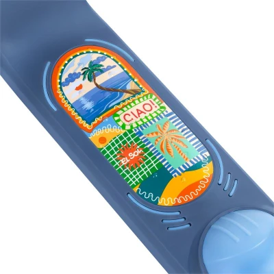 Spokey FIORI Skládací dětská tříkolová koloběžka, modrá
