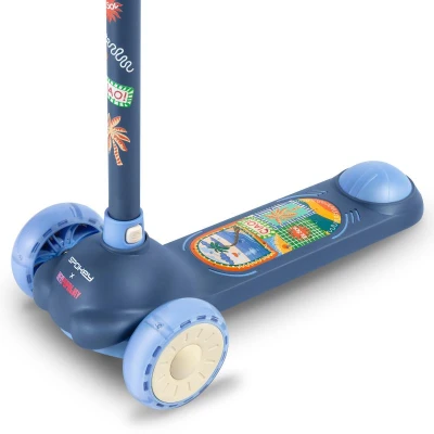 Spokey FIORI Skládací dětská tříkolová koloběžka, modrá
