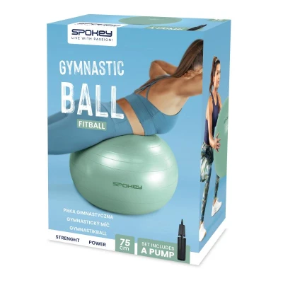 Spokey FITBALL Gymnastický míč, 75 cm, zelený
