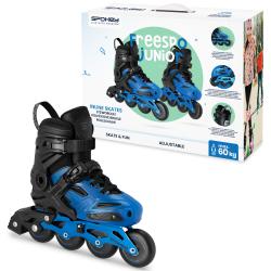 Spokey FREESPO JUNIOR Dětské kolečkové brusle, modré