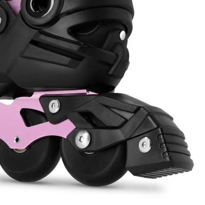 Spokey FREESPO JUNIOR Dětské kolečkové brusle, růžové