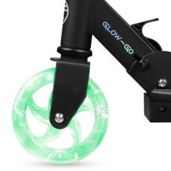 Spokey GO GLOW Svítící koloběžka, kolečka 120 mm