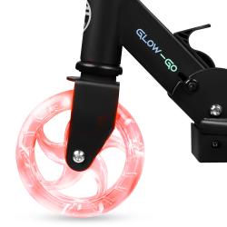 Spokey GO GLOW Svítící koloběžka, kolečka 120 mm
