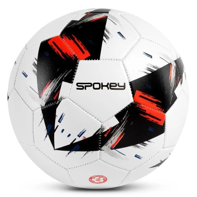 Spokey GOAL Fotbalový míč, bílý s černo-červeným vzorem Spokey GOAL Fotbalový míč, bílý s černo-červeným vzorem