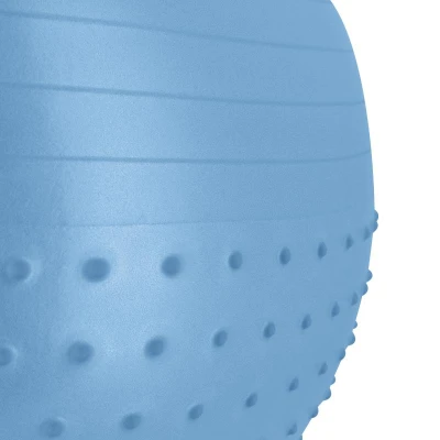 Spokey HALF FIT 2v1 Masážní gymnastický míč, 55 cm, modrý