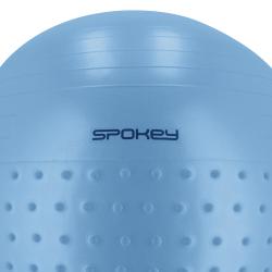 Spokey HALF FIT 2v1 Masážní gymnastický míč, 65 cm, modrý