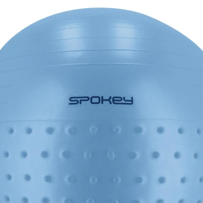 Spokey HALF FIT 2v1 Masážní gymnastický míč, 75 cm, modrý