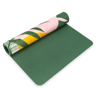 Spokey HOME JUNGLE Semišová jóga podložka, 180 x 60 x 0,4 cm