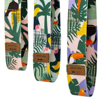 Spokey HOME JUNGLE Sada 3 posilovacích bavlněných gum + obal
