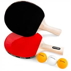Spokey JOY SET-Sada pingpong, 2 pálky, 3 loptičky, rovná rukoväť Spokey JOY SET-Sada pingpong, 2 pálky, 3 loptičky, rovná rukoväť