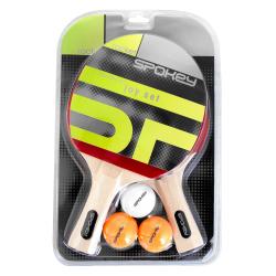 Spokey JOY SET-Sada pingpong, 2 pálky, 3 míčky, rovná rukojeť