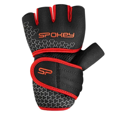 Spokey LAVA černo-červené neoprenové fitness rukavice