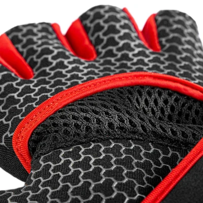 Spokey LAVA černo-červené neoprenové fitness rukavice